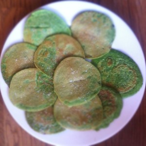 Spinach pancakes for kids